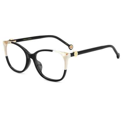 Carolina Herrera Women's Eyeglasses - Black Ivory Full Rim Frame | HER 0113/G 09HT ,