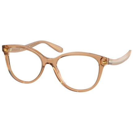 Coach Women's Eyeglasses - Transparent Brown Acetate Full Rim Pantos | 0HC6177F 5654 ,