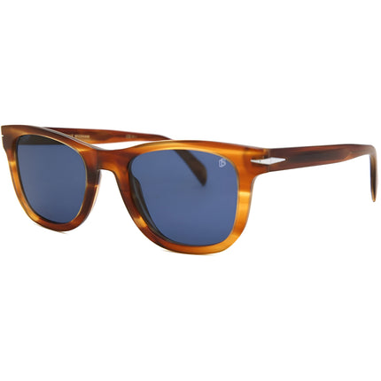 David Beckham Men's Sunglasses - Brown Horn Acetate Cat Eye Frame | DB 1006/S 0EX4/KU ,
