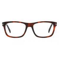 David Beckham Men's Eyeglasses - Red Havana Plastic Rectangular Frame | DB 7011 00UC ,