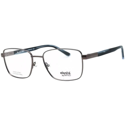 Elasta Men's Eyeglasses - Dark Grey Metal Full Rim Rectangular Frame | E 3125 0HWJ ,