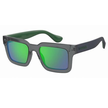 Havaianas Unisex Sunglasses - Grey Plastic Full Rim Square Frame | VICENTE 0KB7/Z9 ,