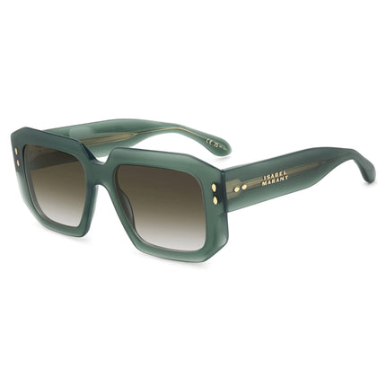 Isabel Marant Women's Sunglasses - Green Plastic Full Rim Square | IM 0143/S 01ED/9K ,