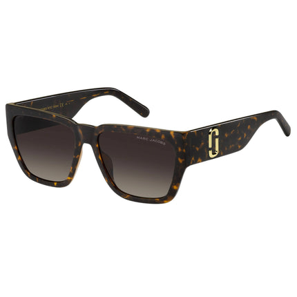 Marc Jacobs Women's Sunglasses - Havana Acetate Full Rim Square | MARC 646/S 0086/HA ,