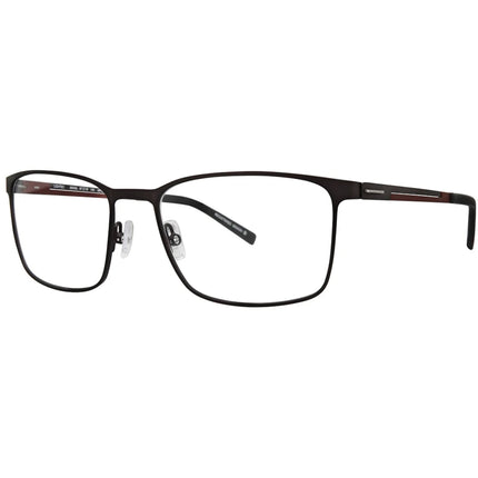 Morel Men's Eyeglasses - Grey/Red Metal Full Rim Rectangular Shape Frame | 30043L GR12 ,