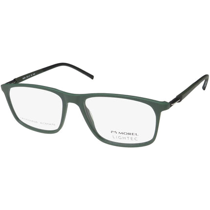 Morel Men's Eyeglasses - Green Plastic Full Rim Rectangular Shape Frame | 30267L VN06 ,