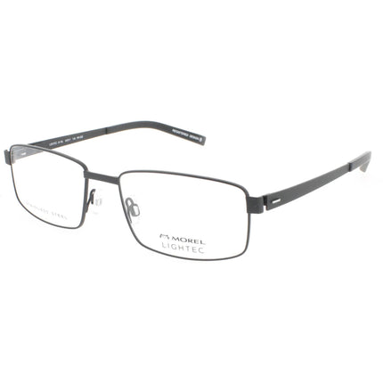 Morel Unisex Eyeglasses - Black Metal Full Rim Rectangular Shape Frame | 8118L NN020 ,