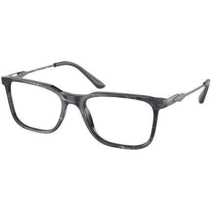 Prada Men's Eyeglasses - Graphite Stone Plastic Full Rim Square Frame | 0PR05ZV 13F1O1 ,
