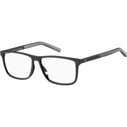 Tommy Hilfiger Men's Eyeglasses - Black Grey Rectangular Full Rim Frame | TH 1696 0O6W ,