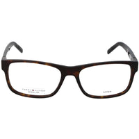 Tommy Hilfiger Men's Eyeglasses - Havana Acetate Rectangular Full Rim | TH 1818 0086 ,