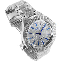 Invicta Men's Watch - Specialty Automatic Crystals Pave Silver Dial Bracelet | 34586 ,