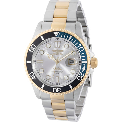 Invicta Men's Watch - Pro Diver Quartz Silver Dial Two Tone Steel Bracelet | 44709 ,