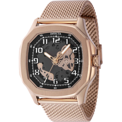 Invicta Men's Watch - S1 Rally Diablo Skeleton Dial Rose Gold Steel Bracelet | 48442 ,
