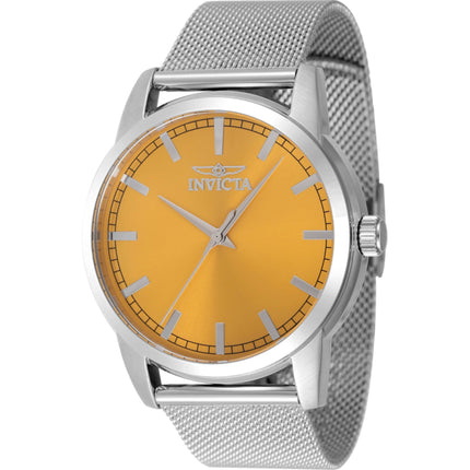 Invicta Men's Watch - Celestial Yellow Dial Silver Stainless Steel Bracelet | 48506 ,