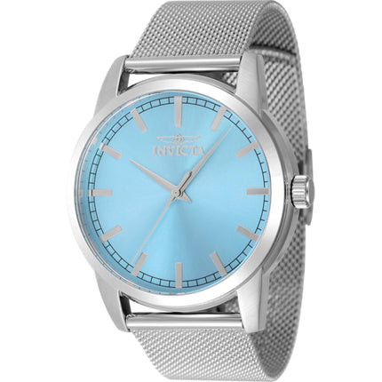 Invicta Men's Watch - Celestial Light Blue Dial Silver Steel Mesh Bracelet | 48508 ,