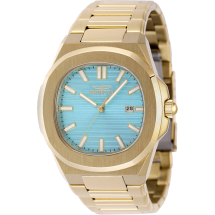 Invicta Men's Watch - Speedway Quartz Light Blue Dial Yellow Gold Bracelet | 48517 ,