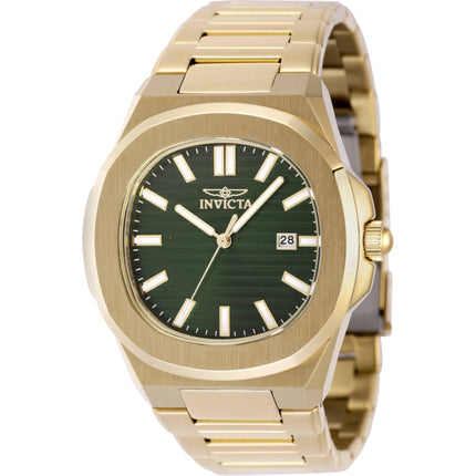 Invicta Men's Watch - Speedway Quartz Green Dial Yellow Gold Bracelet | 48518 ,