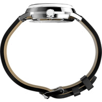 Timex Men's Watch - Marlin Peanuts Automatic Silver Dial Leather Strap | TW2Y10000 ,