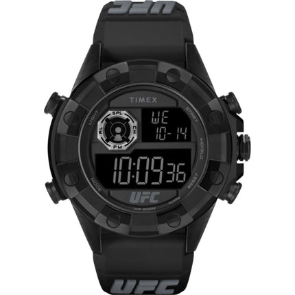 Timex Men's Digital Watch - UFC Kick Quartz Black Polyurethane Strap | TW2V87000 ,