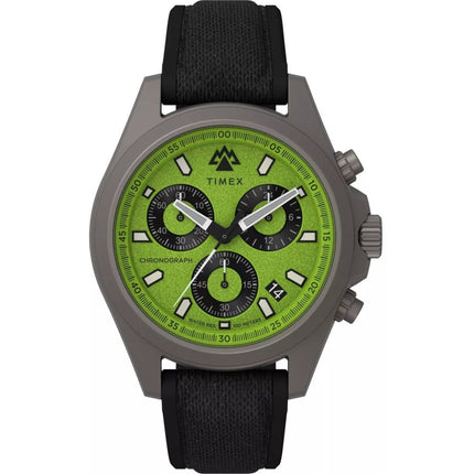 Timex Men's Watch - Expedition North Field Chrono Green Dial Black Strap | TW2V96400 ,