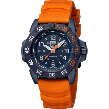 Luminox Men's Watch - Navy Seal Foundation Orange Rubber Strap | XS.3253.CBNSF.SET ,