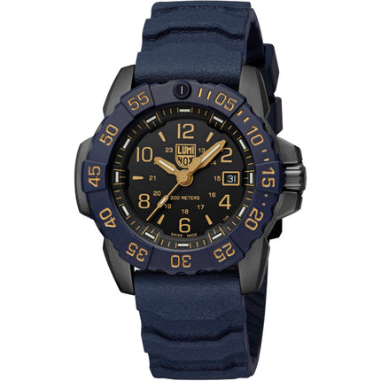 Luminox Men's Watch - Navy Seal Foundation Quartz Blue Rubber Strap | XS.3255.CB.NSF ,