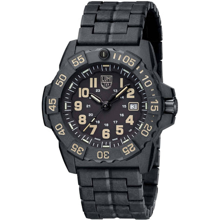 Luminox Men's Watch - Navy Seal 3500 Series Black Dial CARBONOX Strap | XS.3510 ,