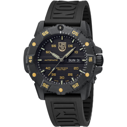 Luminox Men's Watch - Master Carbon Seal Automatic Black Dial Strap | XS.3865.GOLD ,