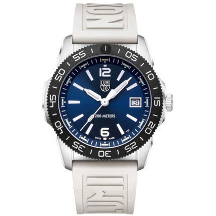 Luminox Men's Watch - Pacific Diver Dark Blue Dial White Rubber Strap | XS.CA23M ,
