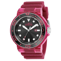 Invicta 32329 Men's Pro Diver Quartz Burgundy Silicone Strap Watch ,