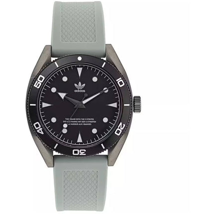 Adidas Men's Watch - Originals Quartz Black Dial Green Rubber Strap | AOFH22001 ,