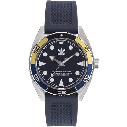 Adidas Men's Watch - Originals Quartz Navy Blue Dial Silicone Strap | AOFH23006 ,