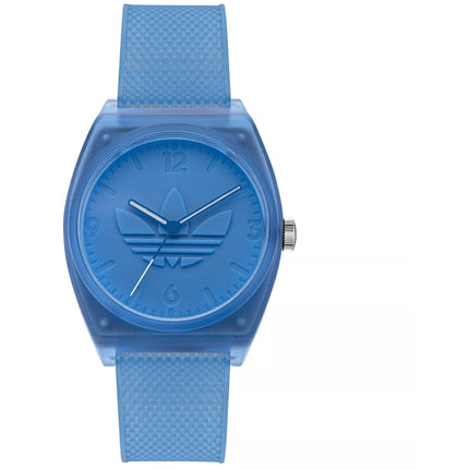 Adidas Men's Watch - Originals Quartz Resin Case Blue Dial Rubber Strap | AOST22031 ,