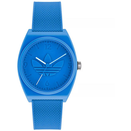 Adidas Men's Watch - Originals Quartz Resin Case Blue Dial Rubber Strap | AOST22033 ,