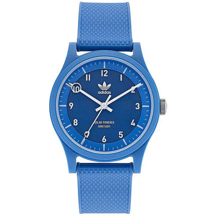 Adidas Men's Watch - Originals Quartz Resin Case Blue Dial Rubber Strap | AOST22042 ,
