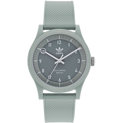 Adidas Men's Watch - Originals Quartz Resin Case Gray Dial Rubber Strap | AOST22044 ,