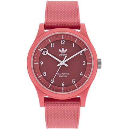 Adidas Women's Watch - Originals Quartz Rose Dial Pink Rubber Strap | AOST22046 ,