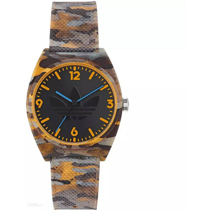 Adidas Men's Watch - Originals Quartz Black Dial Camouflage Rubber Strap | AOST22567 ,