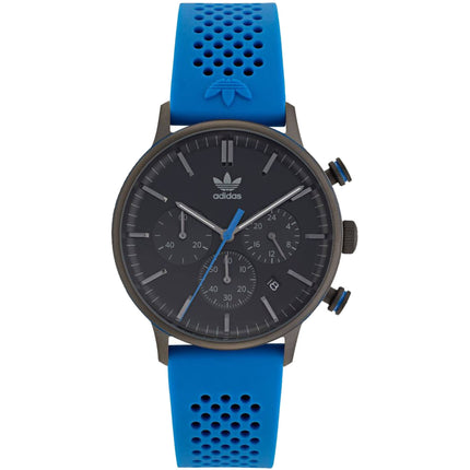 Adidas Men's Watch - Originals Black Dial Blue Silicone Rubber Strap | AOSY22015 ,