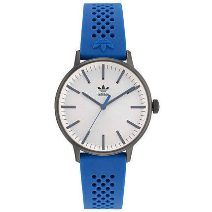 Adidas Men's Watch - Originals White Dial Blue Silicone Rubber Strap | AOSY22019 ,