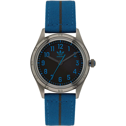 Adidas Men's Watch - Originals Quartz SS Case Black Dial Fabric Strap | AOSY22521 ,