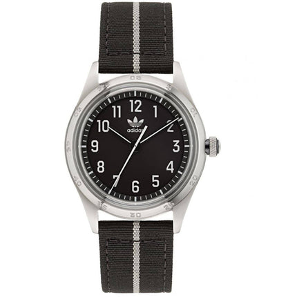 Adidas Men's Watch - Originals Stainless Steel Case Black Fabric Strap | AOSY22523 ,