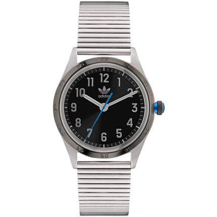 Adidas Men's Watch - Originals Quartz Black Dial Silver Steel Bracelet | AOSY22524 ,