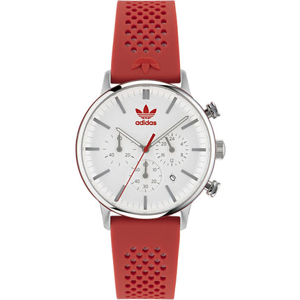 Adidas Men's Watch - Originals Quartz White Dial Silicone Rubber Strap | AOSY23019 ,
