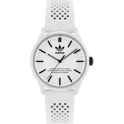 Adidas Men's Watch - Originals Quartz White Dial Silicone Rubber Strap | AOSY23030 ,