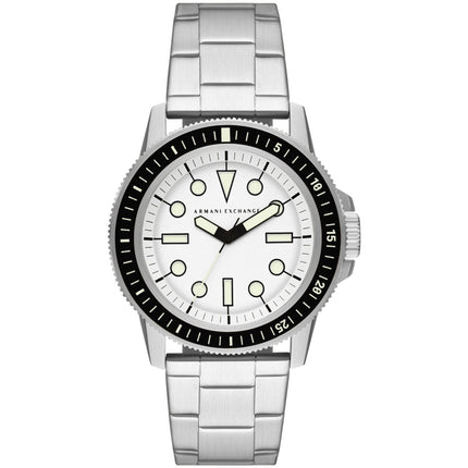 Armani Exchange Men's Watch - Classic Quartz Silver Tone Steel Bracelet | AX1853 ,