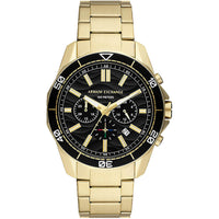 Armani Exchange Men's Watch - Spencer Quartz Yellow Gold Steel Bracelet | AX1958 ,
