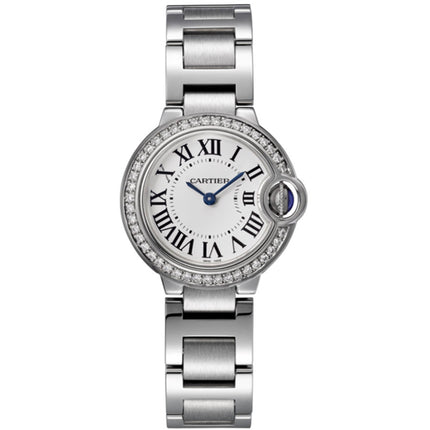 Cartier Women's Watch - Ballon Bleu Diamond White Dial Silver Bracelet | W4BB0015 ,