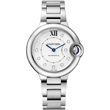Cartier Women's Watch - Ballon Bleu Automatic Silver Dial Steel Bracelet | W4BB0021 ,