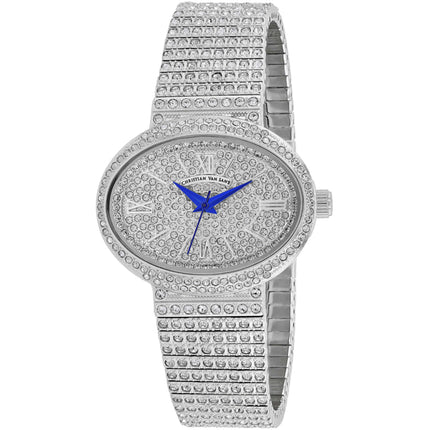Christian Van Sant Women's Watch - Sparkler Quartz Silver Dial Bracelet | CV0250 ,
